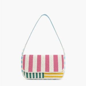 America & Beyond - Candy Stripes Beaded Bag